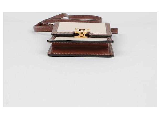 Burberry Borsa a spalla incrociata TB Romyn Mini Marrone - vista 7