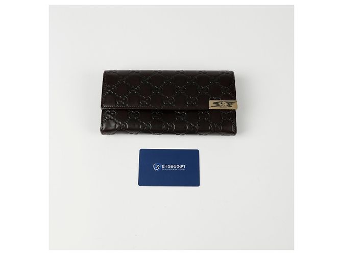 Gucci Cartera larga GG Flap Castaño - vista 10