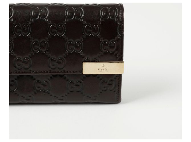 Gucci Cartera larga GG Flap Castaño - vista 2