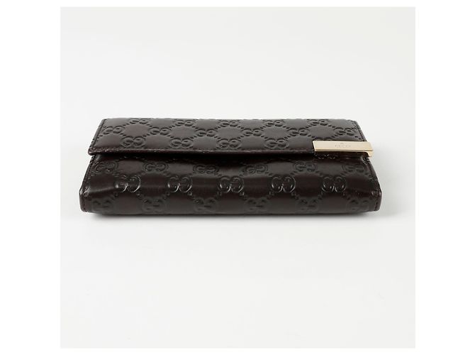Gucci Cartera larga GG Flap Castaño - vista 5