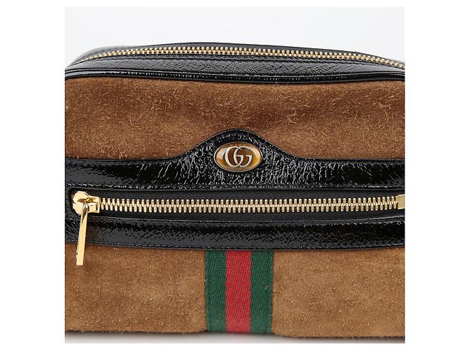 Gucci Borsa a tracolla GG Ophidia Marrone - vista 3