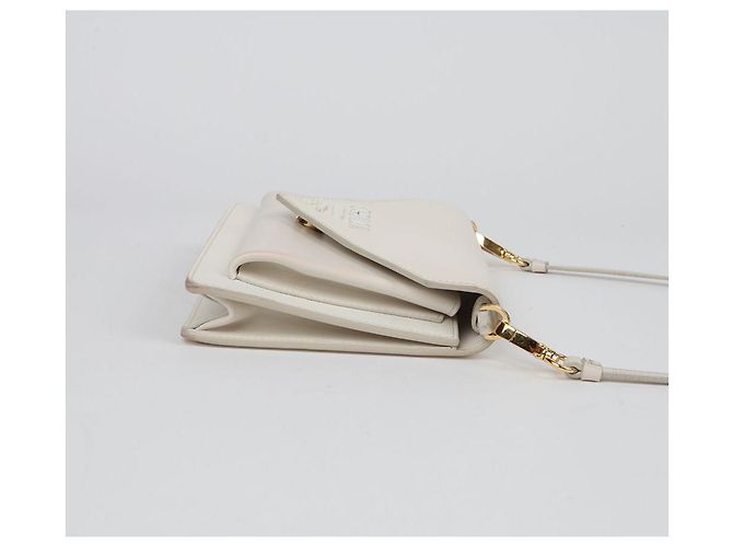 Prada Monochrome Mini-Clutch Schultertasche Weiß - Ansicht 6