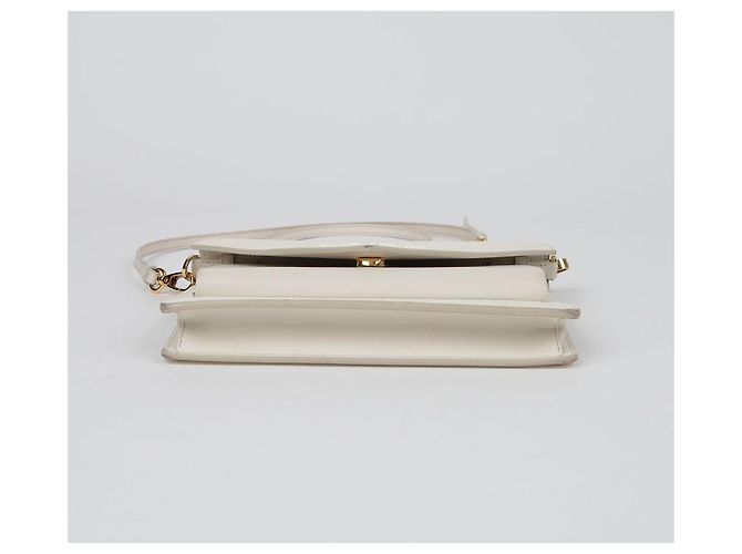 Prada Monochrome Mini-Clutch Schultertasche Weiß - Ansicht 8