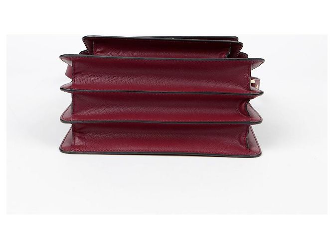 Marni Borsa a Spalla Crossbody Medium Trunk Rosso - vista 5