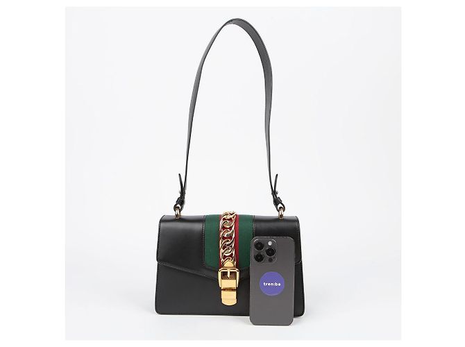 Gucci Pequena bolsa de ombro Silvi Preto - vista 10