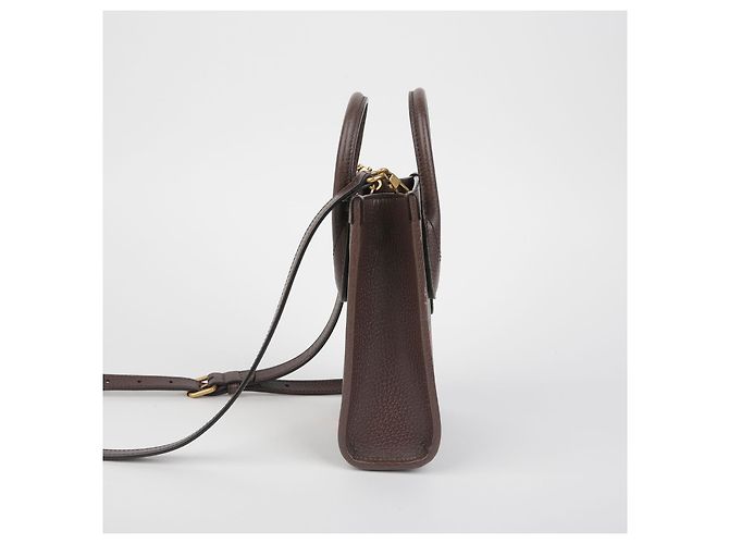 Gucci Verschlungene Mini Tote Schultertasche Braun - Ansicht 5