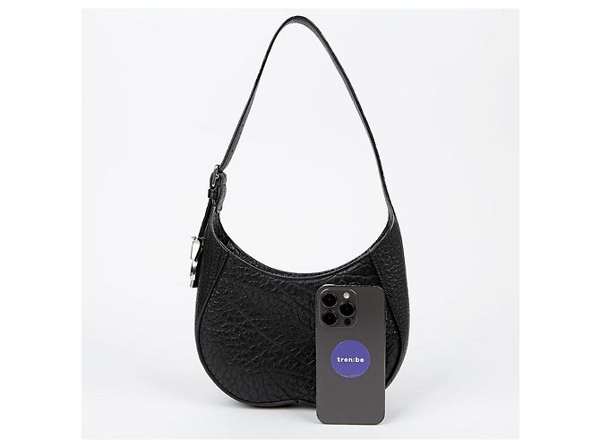 Burberry Borsa a Spalla Piccola Chess Nero - vista 6