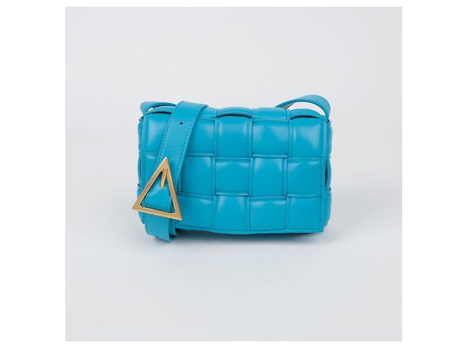 Bottega Veneta Borsa a spalla incrociata Padded Cassette Small Blu - vista 2
