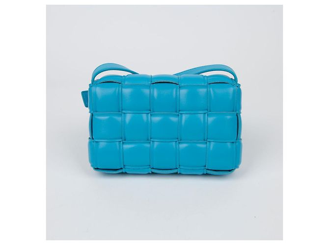 Bottega Veneta Borsa a spalla incrociata Padded Cassette Small Blu - vista 5