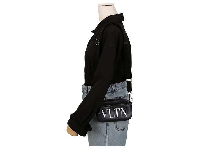 Valentino Borsa a tracolla con logo Nero - vista 11