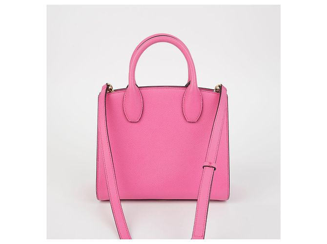 Salvatore Ferragamo Borsa a spalla Studio Box Small Tote Rosa - vista 4