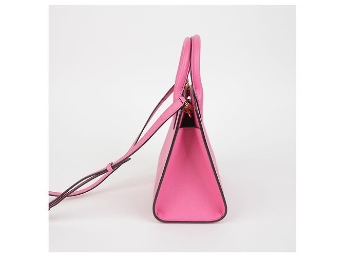 Salvatore Ferragamo Borsa a spalla Studio Box Small Tote Rosa - vista 6