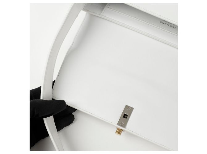 Salvatore Ferragamo Bolsa de Ombro Geométrica - vista 14