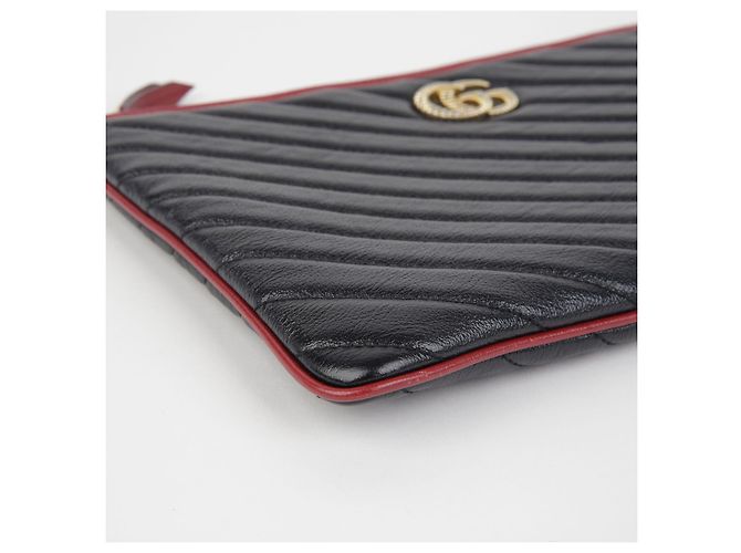 Gucci Clutch GG Marmont Nero - vista 6