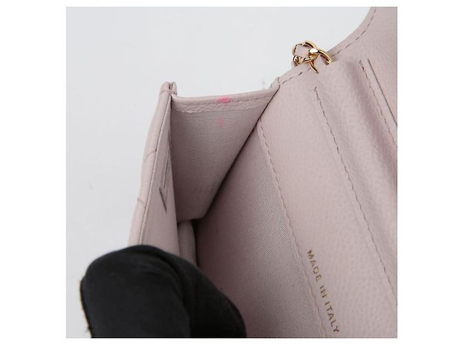 Chanel Bolsa transversal Miss Coco Mini em couro caviar Roxo - vista 12