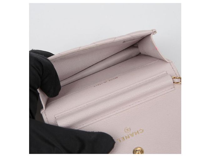 Chanel Bolsa transversal Miss Coco Mini em couro caviar Roxo - vista 13