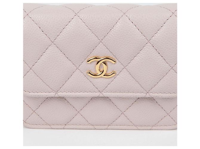 Chanel Bolsa transversal Miss Coco Mini em couro caviar Roxo - vista 3