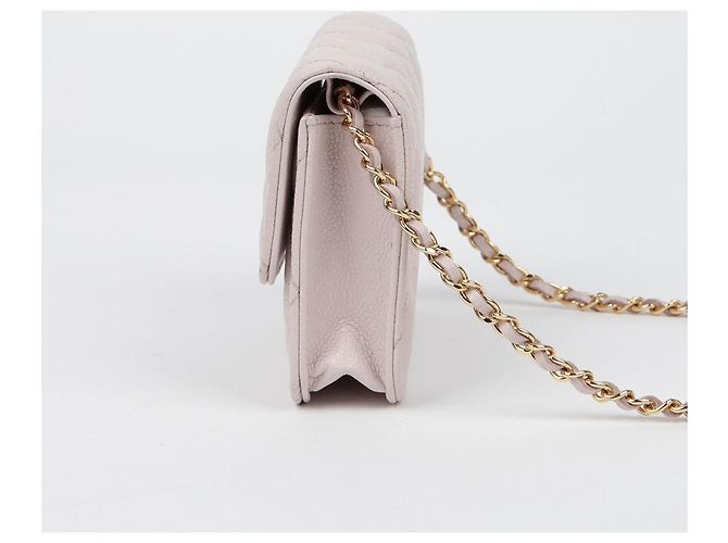Chanel Bolsa transversal Miss Coco Mini em couro caviar Roxo - vista 5