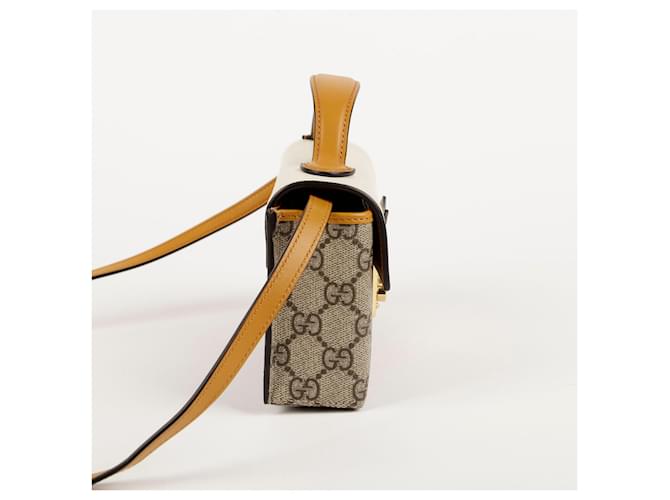 Gucci Mini Tote e Borsa a Spalla Paddlelock Marrone - vista 7