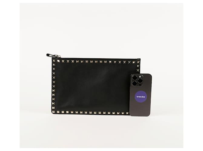 Valentino Clutch Rockstud Nero - vista 10