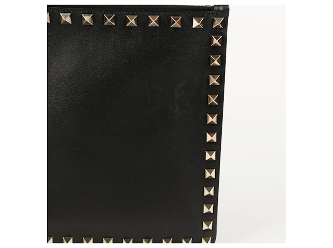 Valentino Clutch Rockstud Nero - vista 3