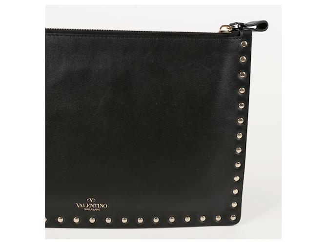 Valentino Clutch Rockstud Nero - vista 6