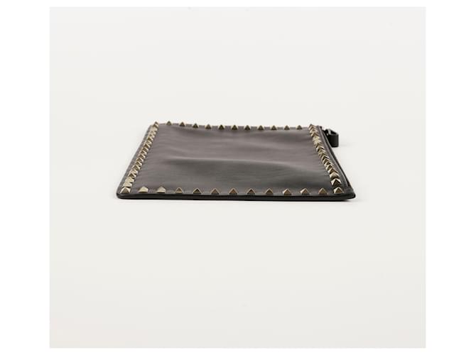 Valentino Clutch Rockstud Nero - vista 9