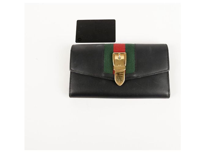 Gucci Silvi Long Wallet Schwarz - Ansicht 15