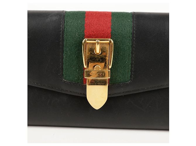 Gucci Silvi Long Wallet Schwarz - Ansicht 2