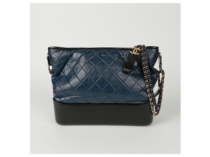 Chanel Gabrielle Große Hobo-Umhängetasche Blau - Ansicht 2