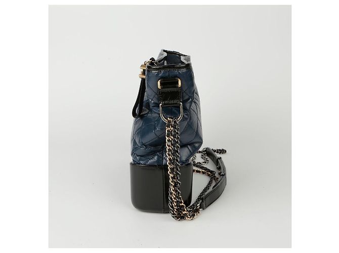 Chanel Gabrielle Große Hobo-Umhängetasche Blau - Ansicht 5