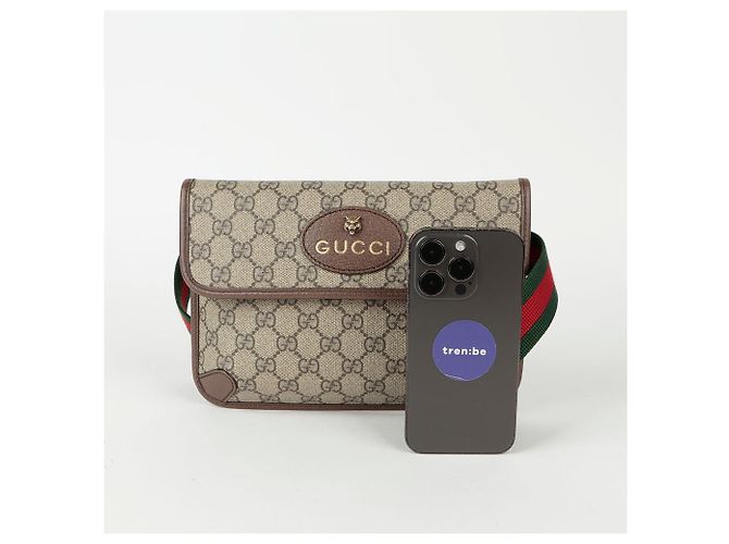 Gucci Belt Bag GG Supreme Neo Vintage Marrone - vista 11