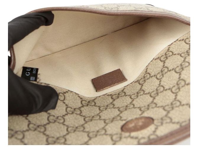 Gucci Belt Bag GG Supreme Neo Vintage Marrone - vista 14