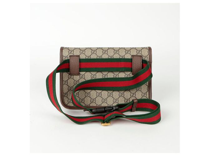 Gucci Belt Bag GG Supreme Neo Vintage Marrone - vista 3