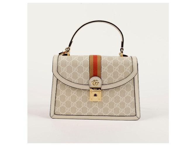 Gucci Borsa Tote e a Spalla Ophidia Piccola Bianco - vista 2