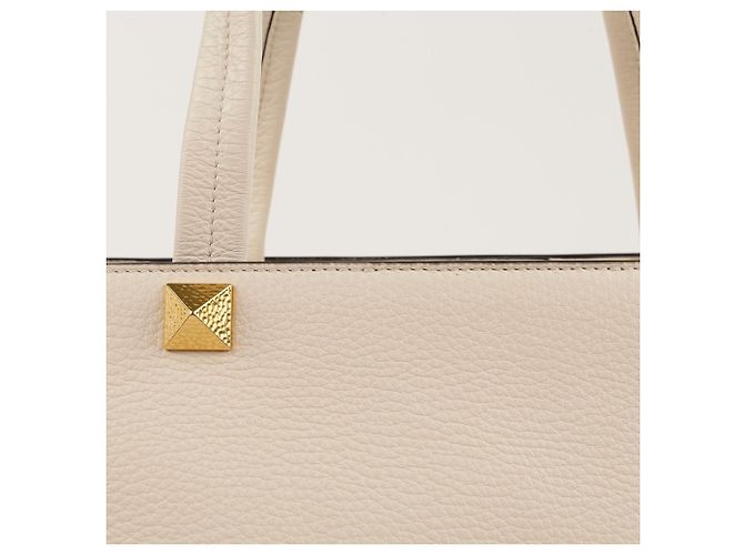 Valentino Borsa Shopper e Borsa a Spalla Roman Stud Bianco - vista 3