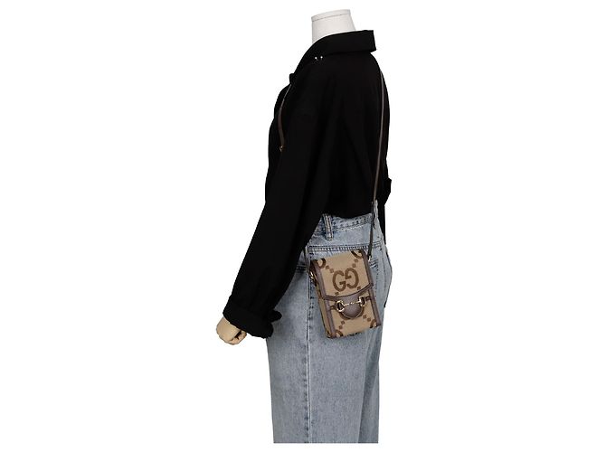 Gucci Mini borsa a spalla e crossbody Horsebit Marrone - vista 10