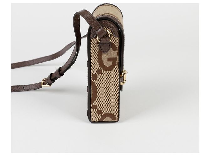 Gucci Mini borsa a spalla e crossbody Horsebit Marrone - vista 5