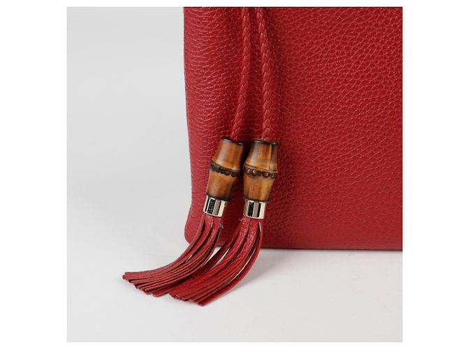 Bamboo Gucci Clutch de bambú Roja - vista 3