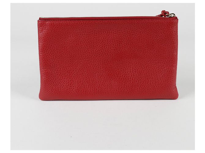 Bamboo Gucci Clutch de bambú Roja - vista 4