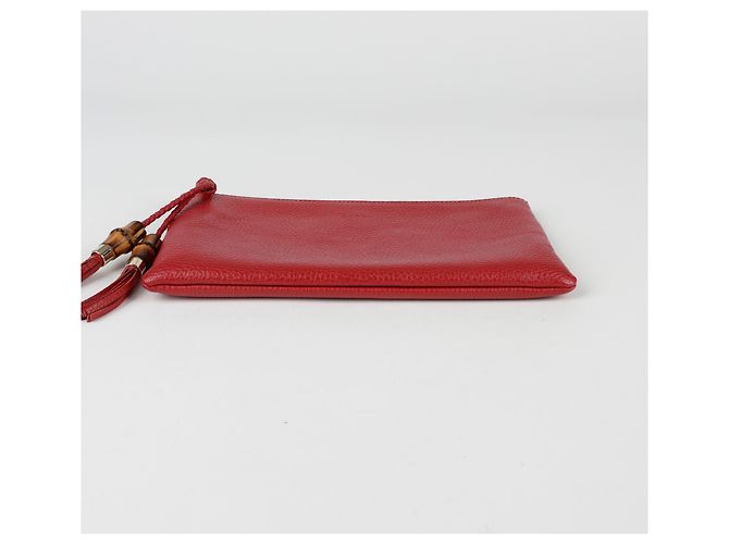 Bamboo Gucci Clutch de bambú Roja - vista 6