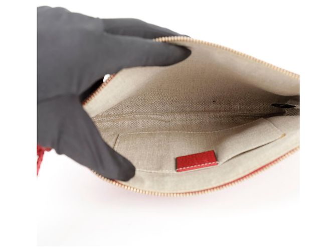 Bamboo Gucci Clutch de bambú Roja - vista 9