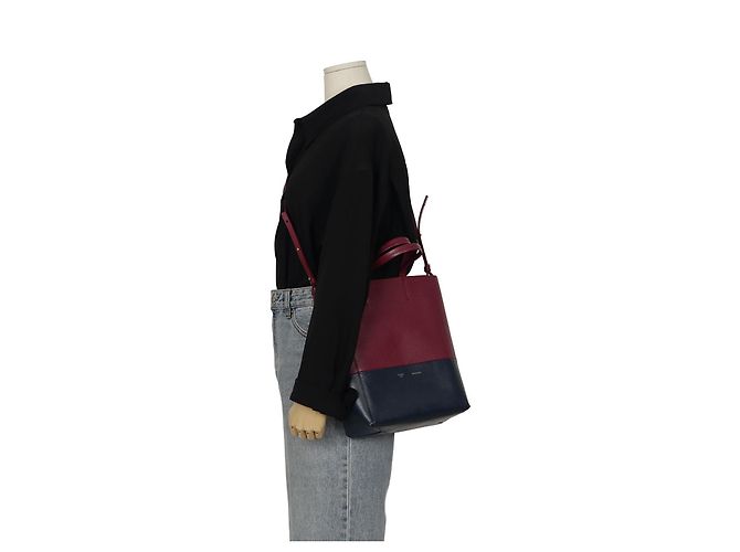 Cabas Céline Borsa tote verticale piccola con spalla Rosa - vista 16