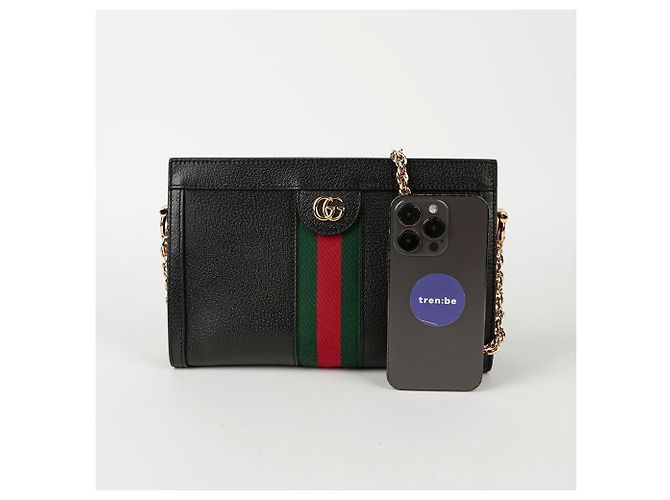 Gucci Borsa a Spalla e Crossbody Ophidia Small Nero - vista 7