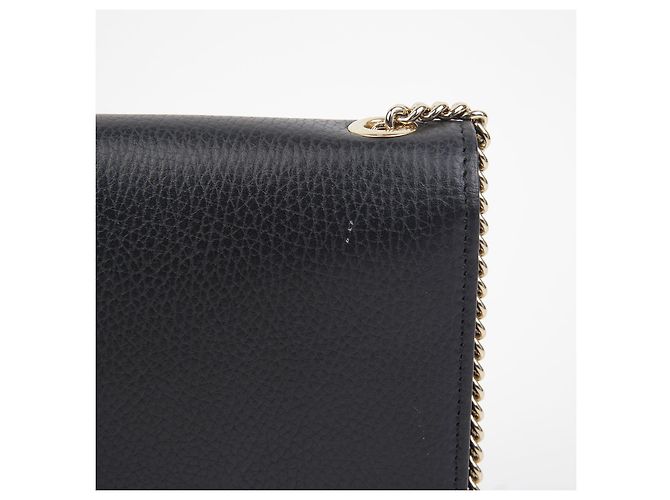 Gucci Borsa a tracolla con catena intrecciata Nero - vista 6