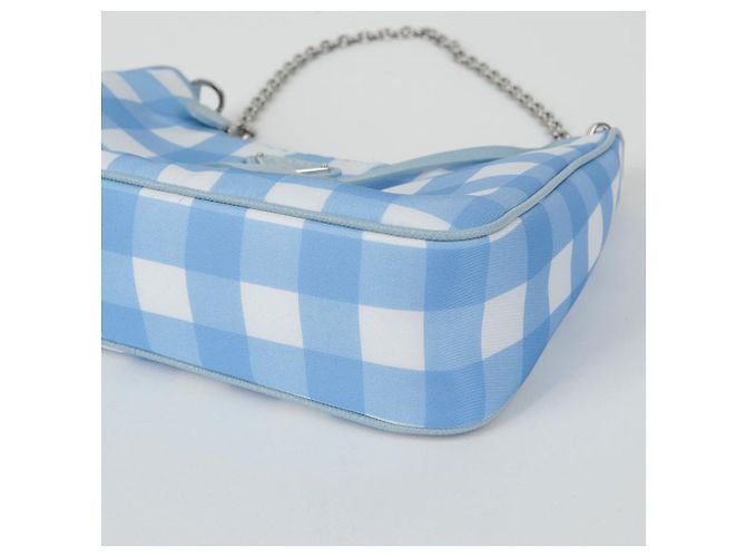 Prada Borsa a spalla hobo Multi Riedizione Blu - vista 7