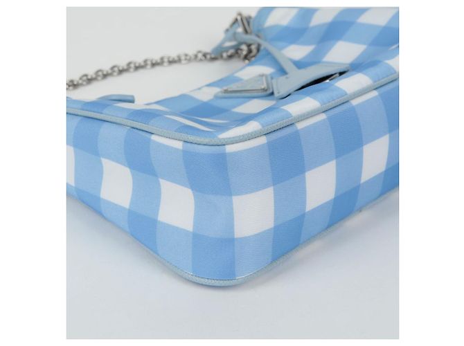 Prada Borsa a spalla hobo Multi Riedizione Blu - vista 8