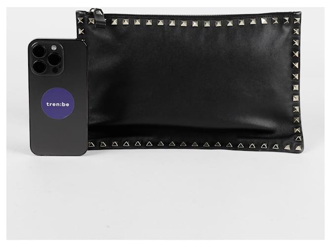 Valentino Clutch Rockstud Nero - vista 10