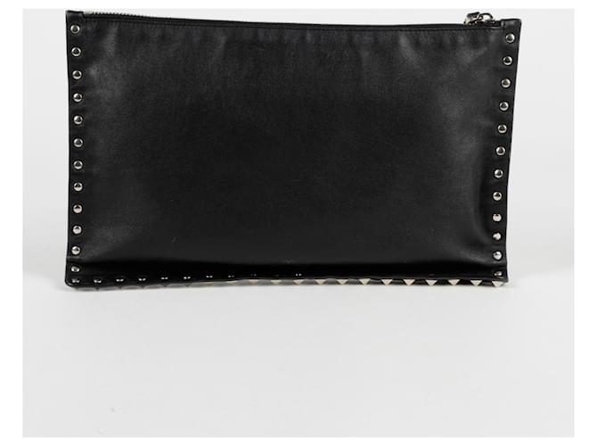 Valentino Clutch Rockstud Nero - vista 5