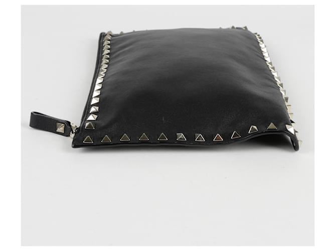 Valentino Clutch Rockstud Nero - vista 7
